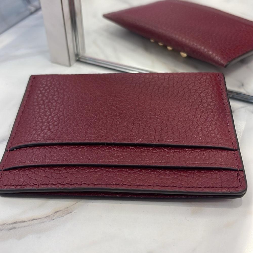 MICHAEL KORS
Reed Large Pebbled Leather Card Holder Case
Dark Cherry 
NWT - Picture 7 of 16